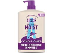 Aussie Miracle Moist Detangling Conditioner 1000ml. Moisture-Quenching Formula to Revive and Restore Brittle & Dry Hair. Infused with Australian Macadamia Nut Oil. Vegan and Cruelty-Free