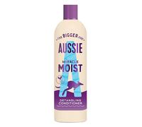 Aussie Miracle Moist Detangling Conditioner 400ml. Moisture-Quenching Formula to Revive and Restore Brittle & Dry Hair. Infused with Australian Macadamia Nut Oil. Vegan and Cruelty-Free