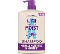 Aussie Miracle Moist Shampoo 1000ml, Moisture-Quenching Formula to Revive and Restore Brittle and Dry Hair, Infused with Australian Macadamia Nut Oil, and Cruelty-Free