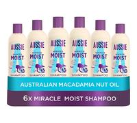 Aussie Miracle Moist Shampoo 300 ml - Pack of 6, Cruelty free