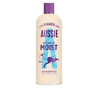 Aussie Miracle Moist Shampoo 600ml. Moisture-Quenching Formula to Revive and Restore Brittle and Dry Hair. Infused with Australian Macadamia Nut Oil, and Cruelty-Free
