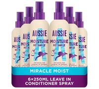 Aussie Moisture Recharge Leave In Hair Conditioner Spray 250ml x6