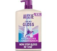 Aussie Oh My Gloss Hydrating Conditioner 1L XXL Pump, Vegan & Cruelty Free | Softens and Smooths Dry & Dull Hair. Infused with Australian Macadamia Nut Oil. For Instantly Shinier & Glossy Hair