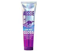 Aussie Oh My Gloss Moisture-Mazing Leave-In Serum 160ml, Moisture and Shine Booster for Dull, Tired Hair, Infused with Jojoba, Safflower and Australian Macadamia Nut Oils, Vegan and Cruelty-Free