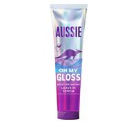 Aussie Oh My Gloss Moisture-Mazing Leave-In Serum 160ml, Moisture and Shine Booster for Dull, Tired Hair, Infused with Jojoba, Safflower and Australi