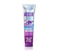 Aussie Oh My Gloss Moisture-Mazing Leave-In Treatment Lightweight Serum 160ml, Moisture & Shine Booster for Dull Hair. With Jojoba, Safflower & A