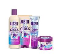 Aussie Oh My Gloss Moisturising Shampoo, Hair Conditioner, Mask and Leave in Treatment Bundle