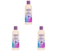 Aussie Oh My Gloss Shampoo 300ml, deeply Moisturises Dry and Dull Hair, infused with Australian White Strawberry, sulphate-Free Formula, for Instantly Shinier and Glossy Hair, vegan and Cruelty-Free