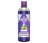 Aussie SOS Blonde and Hydrate Purple Shampoo 300ml for Bleached, Highlighted and