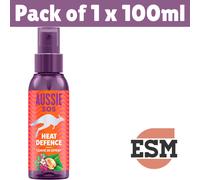 Aussie SOS Heat Defence Leave In Spray 100ml Keeping Hair Hydrated Vegan Formula
