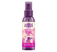 Aussie Work That Curl Lightweight Oil 100ml. Multi-Tasking Hair Serum to Boost Shine, Moisturise and Nourish Curly Hair. Infused with Jojoba Seed Oil. Vegan and Cruelty-Free