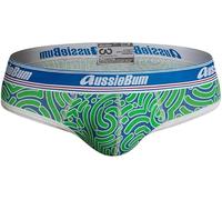 aussieBum WonderJock WJ PRO Men's Briefs Underwear, Impression Green, XXL