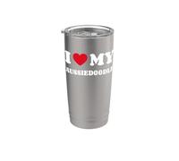 Aussiedoodles Aussie-Poos I Love My Aussiedoodle Aussie-Poo Stainless Steel Insulated Tumbler