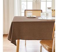 AUSSPVOCT Textured Tablecloth Rectangle 52x70 Water Resistant Spill-Proof Wipeable Fall Table Cloth Wrinkle Free Fabric Dining Table Cover for Kitchen Thanksgiving Party Farmhouse Decor