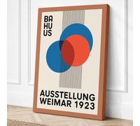 Ausstellung Weimar Geometric Canvas Wall Art Print 24x16 Inch (61 x 41 cm)