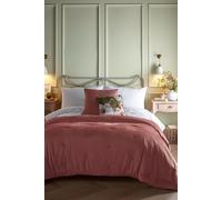 'Austell' Velvet Bedspread Appletree Pink One Size