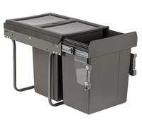 Austen & Co. 40L Pull Out Cupboard Kitchen Bin - 2 Compartments