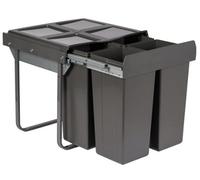 Austen & Co. 68L Built-In Hinged Cupboard Kitchen Bin - 4 Compartments