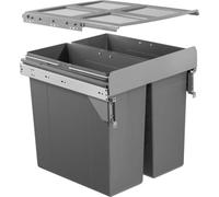 Austen & Co. 68L Pull Out Cupboard Kitchen Bin - 2 Compartments