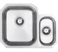 Austen & Co. Capri Stainless Steel Undermount 1.5 Bowl Kitchen Sink, Left Hand Main Bowl