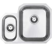 Austen & Co. Capri Stainless Steel Undermount 1.5 Bowl Kitchen Sink, Right Hand Main Bowl