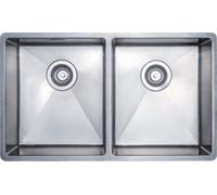 Austen & Co. Garda Double Bowl Reversible Inset Or Undermount Stainless Steel Kitchen Sink