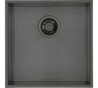 Austen & Co. Loreto Single Bowl Stainless Steel Kitchen Sink - Gunmetal