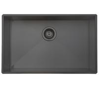 Austen & Co. Salento Jumbo Single Bowl Stainless Steel Kitchen Sink - Gunmetal
