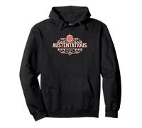 Austentatious Pride Elegant Jane Austen Literary Design Pullover Hoodie
