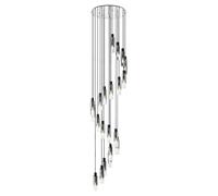 Austin 21 Light Cluster Ceiling Pendant - Black with Smoked Glass Shades