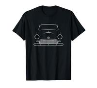Austin A55 Cambridge classic car van white outline graphic T-Shirt