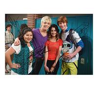Austin & Ally X4 Signed Photo Print - 12 X 8 INCHES (A4)