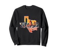 Austin City Skyline Inside Texas Map Austin Cityscape Retro Sweatshirt