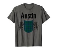 Austin Clan Scottish Name Coat Of Arms Tartan T-Shirt