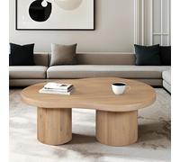 Austin Coffee Table - Abstract - Low - Natural - Mango Wood