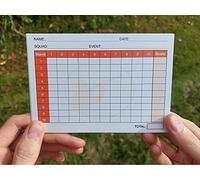 Austin Commerce Clay Pigeon Shooting Score Cards - Score Tracker - Pads Scoring Competition Card (50)