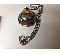 Austin Healey 100/4 (Plain Bonnet) ref23 pewter effect car emblem polished silver case mens GIFT quartz pocket watch fob made in sheffield