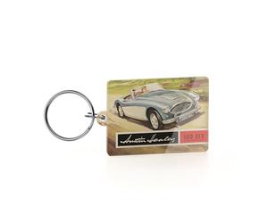 Austin Healey 100 Six Keyring Old Car Advert British Car Gift OFFICIAL LICENCED PRODUCT (Plain Packaging)
