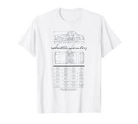 Austin-Healey 3000 Convertible Sketch T-Shirt, Men, White, 3X-Large