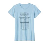 Austin-Healey 3000 Convertible Sketch T-Shirt, Women, Baby Blue, Medium