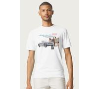 Austin Healey Men's 3000 Sports Convertible British Motor Heritage T-Shirt in White | Size: Small Austin Healey White S