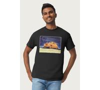Austin Men's A40 Devon Retro Ad British Motor Heritage T-Shirt in Black | Size: 2XL Austin Black 2XL