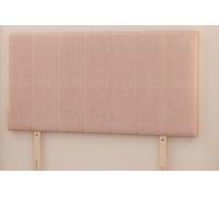 Austin Plush Velvet 32" Upholstered Divan Bed Headboard Somnior Pink Single