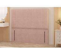 Austin Plush Velvet 54" Floor Standing Upholstered Divan Headboard Somnior Pink Small Single