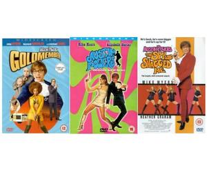 Austin Powers Shagadelic Box Austin Powers in Goldmember, Austin Powers 2 - the Spy Who Shagged Me, International Man of Mystery