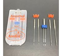 Austin SEWING MACHINE NEEDLES UNIVERSAL FITTING Box A Orange 4 x 75/11-1 x 2mm twin needle