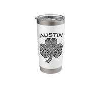 Austin St Patricks Day Ireland Shamrock Irish St Pats Stainless Steel Insulated Tumbler