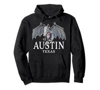 Austin Texas Armadillo Bat the Legendary Mythical Mascot Pullover Hoodie
