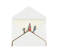 Austin Texas Blank Cards With Envelopes,Greetings Single Cards With Envelopes,Send To A Close Friend