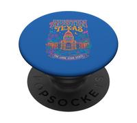 Austin Texas Capitol Building Lone Star State Art Tourist PopSockets Adhesive PopGrip